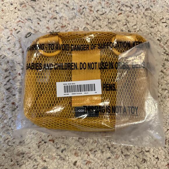 Supreme Cordura Mesh Shoulder Belt Bag Gold Yellow Fanny Pack Small Logo SS20 - Picture 4 of 9